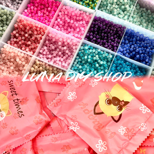 Glass Beads Lucky Bags for DIY -【TikTok Live Reveal】